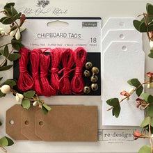 Load image into Gallery viewer, Christmas Chipboard Tags by Redesign with Prima
