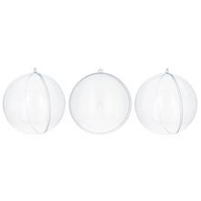 Load image into Gallery viewer, Clear Plastic Ball Ornaments