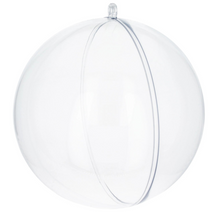 Load image into Gallery viewer, Clear Plastic Ball Ornaments