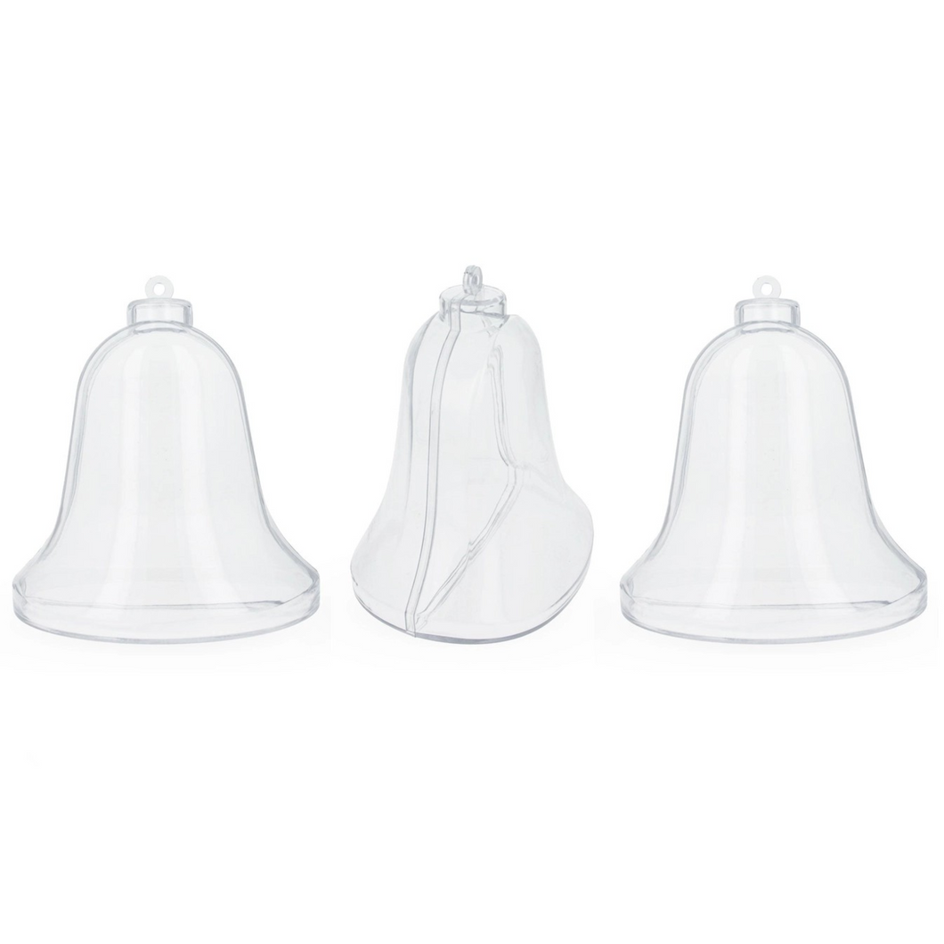 Clear Plastic Bell Ornaments