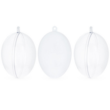 Load image into Gallery viewer, Clear Plastic Egg Ornaments