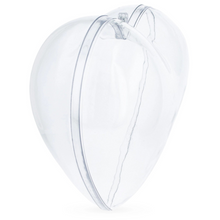 Load image into Gallery viewer, Clear Plastic Heart Ornaments