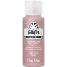 Load image into Gallery viewer, FolkArt acrylic paint bottle in Cottage Rose color on a white background