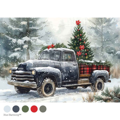 Country Pines Delivery Decoupage Fiber Paper by Redesign with Prima