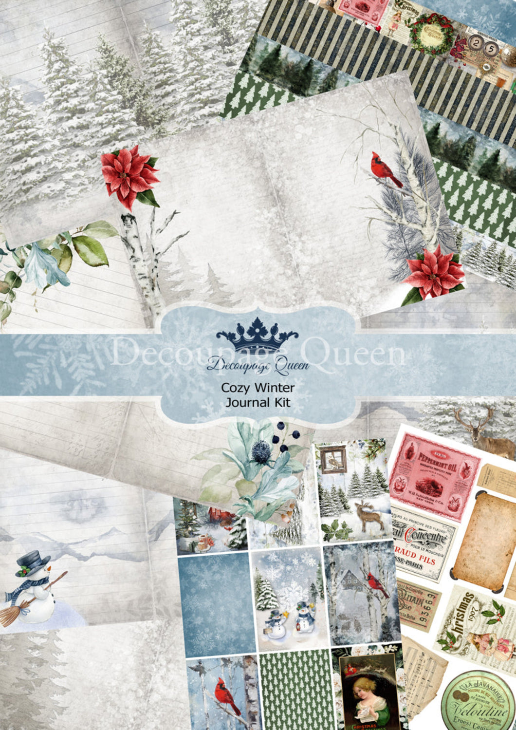 Cozy Winter Journal Kit by Decoupage Queen cover