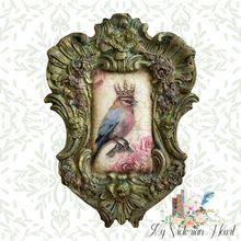 Load image into Gallery viewer, Crowned Birds Four Pack Rice Paper by Decoupage Queen