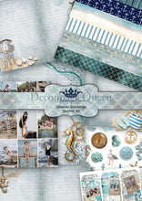 Load image into Gallery viewer, Seaside Greetings Journal Pack by Decoupage Queen Cover