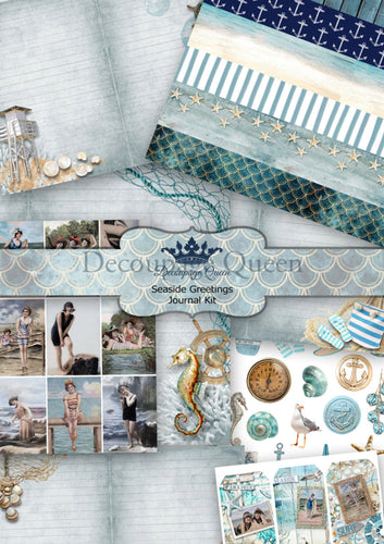 Seaside Greetings Journal Pack by Decoupage Queen Cover