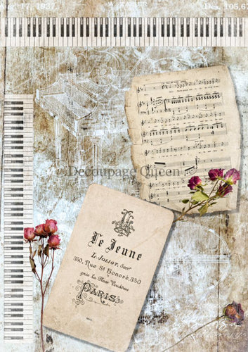 Le Jeune background Rice Paper by Decoupage Queen