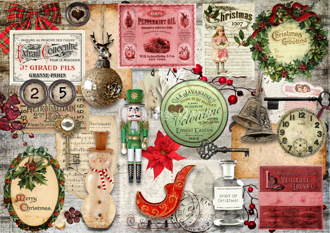 The Spirit of Christmas Vellum Paper by Decoupage Queen