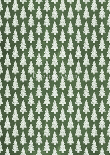 Patterned Pines Rice Paper by Decoupage Queen