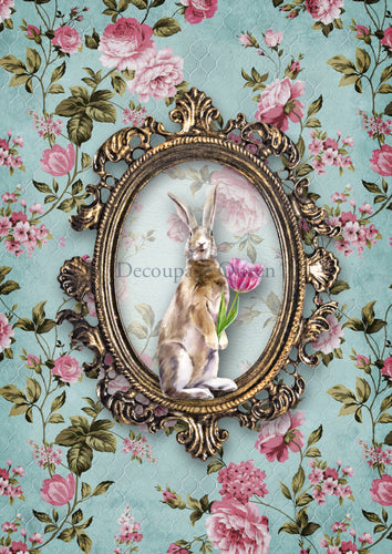 Mr. Cottontail Rice Paper by Decoupage Queen