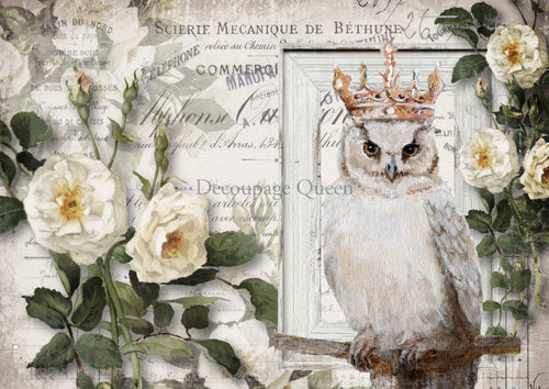 Wise Friend Rice Paper by Decoupage Queen