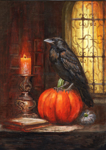 Teresa Rene Art - Gothic Raven Rice Paper by Decoupage Queen