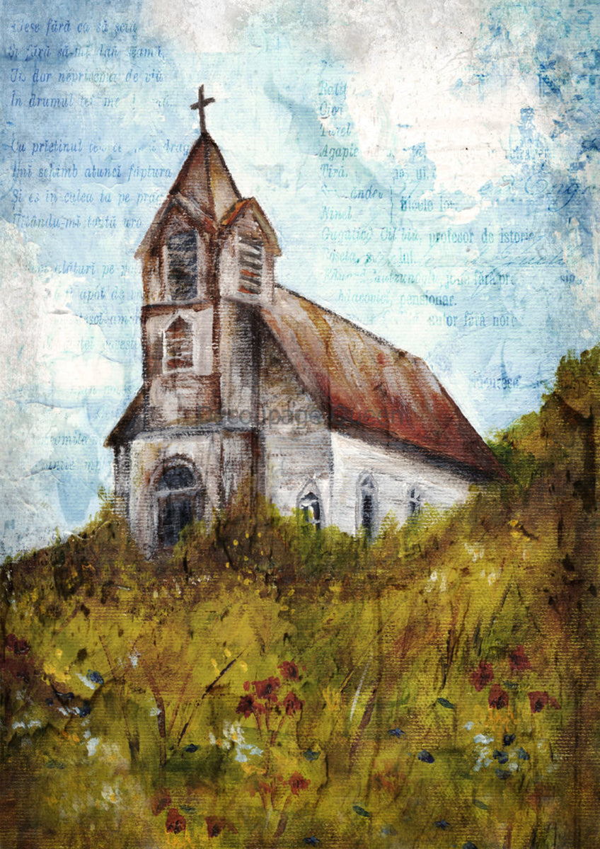 Teresa Rene Art - Set on a Hill Rice Paper by Decoupage Queen – My ...