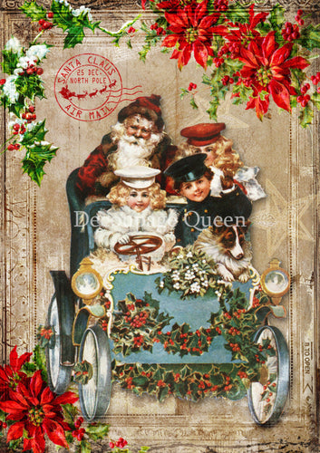 Holiday Stroll Rice Paper by Decoupage Queen