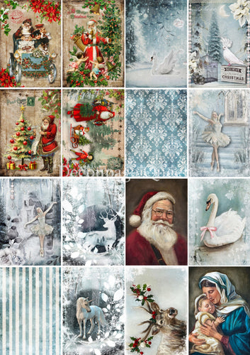 Winter Minis Rice Paper by Decoupage Queen