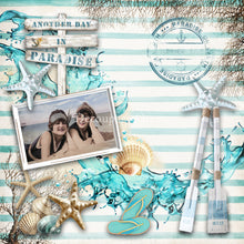 Load image into Gallery viewer, Seaside Greetings Scrapbook Set, Decoupage Queen 09