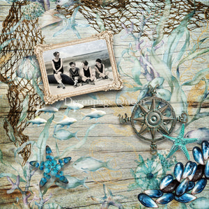 Seaside Greetings Scrapbook Set, Decoupage Queen 15