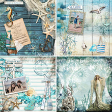 Load image into Gallery viewer, Seaside Greetings Scrapbook Set, Decoupage Queen 21