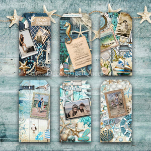 Seaside Greetings Scrapbook Set, Decoupage Queen 23