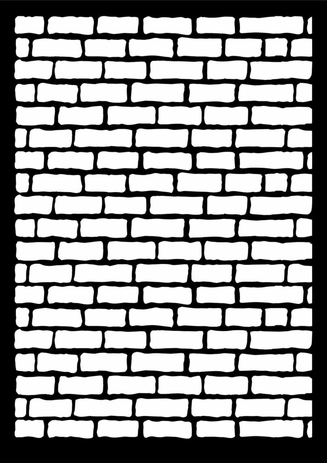 Decoupage Queen Brick Wall Stencil, 0011