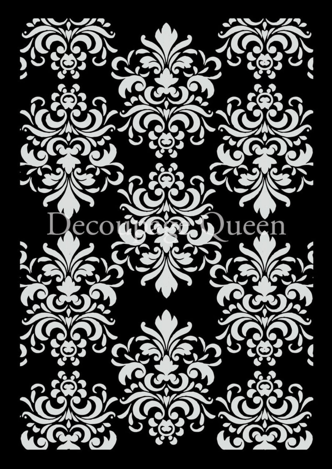 Decoupage Queen Spring Damask Stencil, 0020