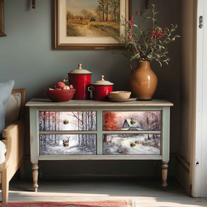 Redesign with Prima Decoupage Fiber Pack Dashing Through the Pines