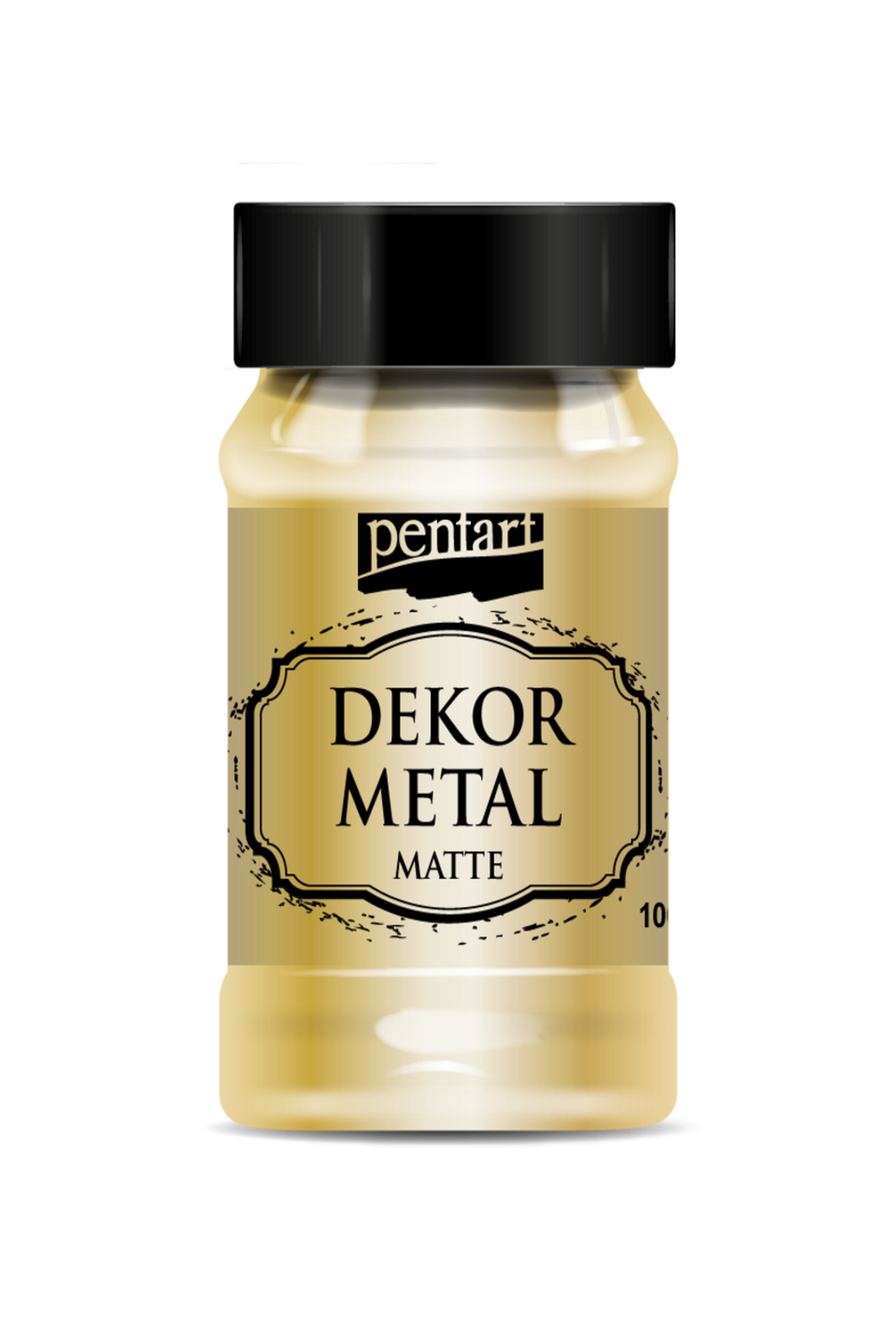 Pentart Dekor Metal Matte Paint, Gold, 50 mL