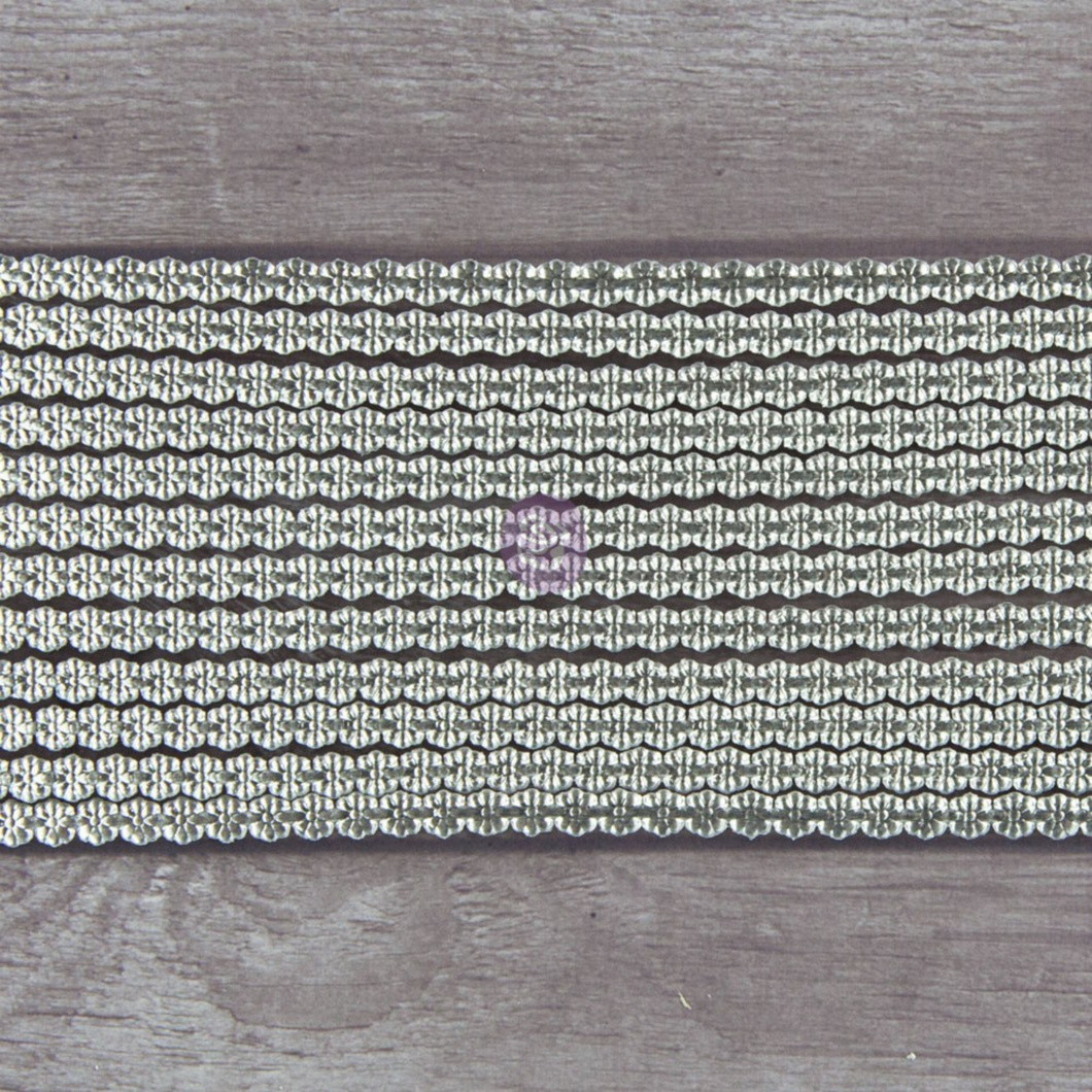 Dresden Daisy Chain Silver Small by Prima Marketing for Crafts