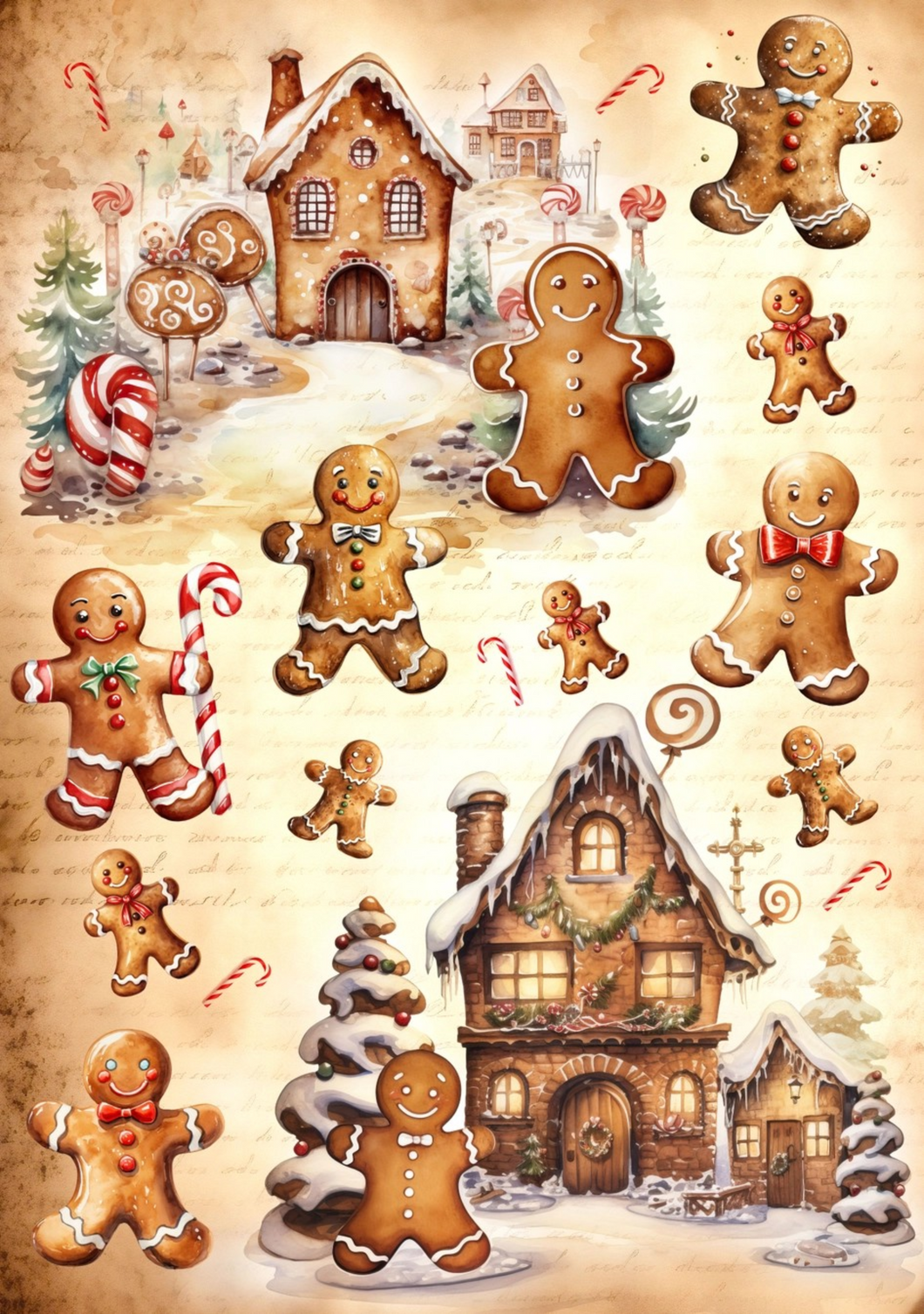 Gingerbread Man Rice Paper by European Excellency