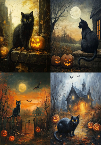 Cat Nights Rice Paper by European Excellency