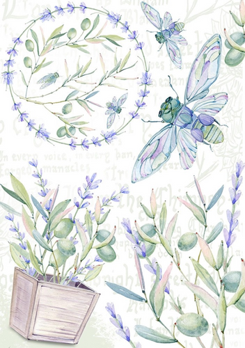 Lavender Cicade Rice Paper by European Excellency