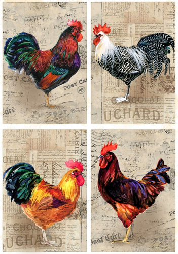 Roosters Rice Paper by European Excellency