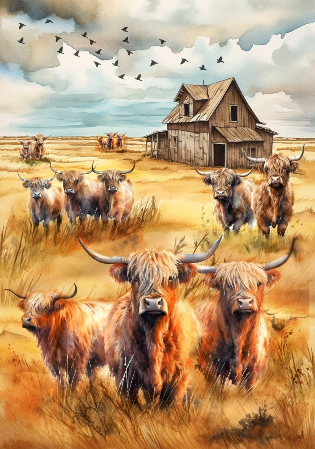 Highland Cow Rice Paper by European Excellency