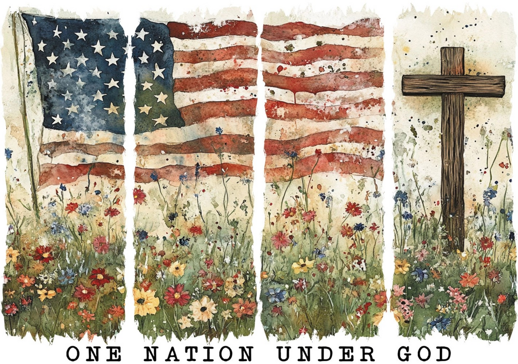 One Nation Under God Rice Paper by European Excellency