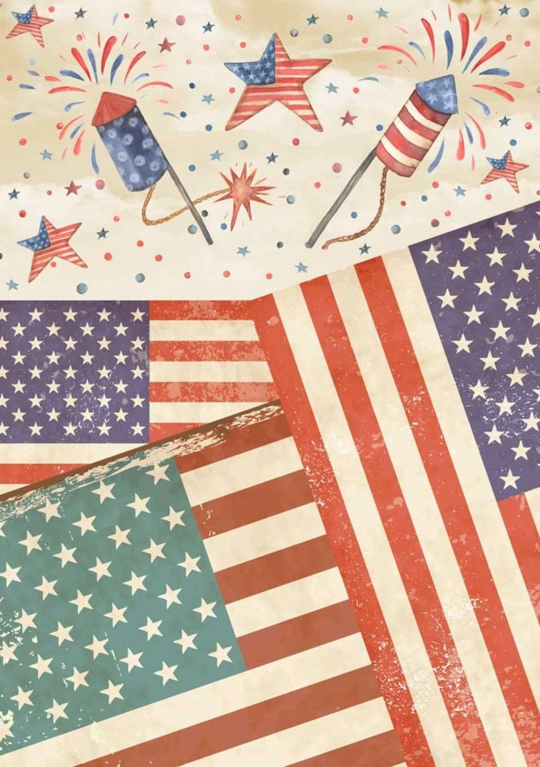 4th of July Rice Paper by European Excellency
