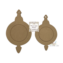 Load image into Gallery viewer, Handcrafted Holiday Traditions MDF Round Ornament with Overlay Frame, 0024