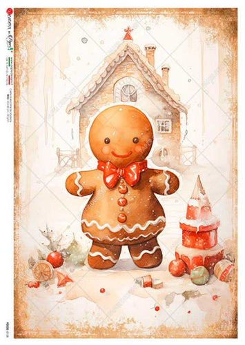Food 0158 Paper Designs Washipaper, Gingerbread Girl
