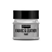 Load image into Gallery viewer, Pentart Fabric and Leather Paint, Glittering Silver