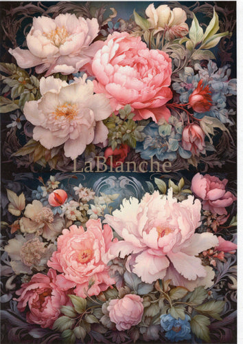 Fantasy Blooms 4 Rice Paper by LaBlanche