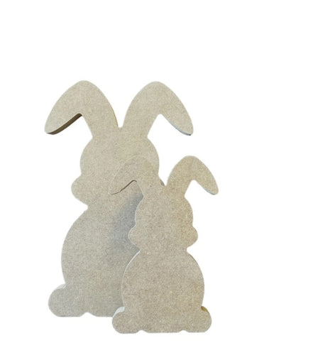 Floppy Ears MDF Bunny Shelf Sitter 