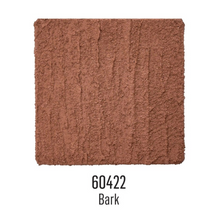 Load image into Gallery viewer, A square textured sample of bark-colored material on a white background, with the text '60422 Bark' below it.