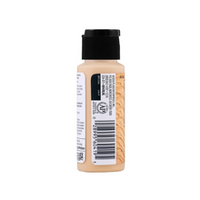 Load image into Gallery viewer, A bottle of liquid latex paint shown from the back, featuring a beige body, a black cap, and a white label with a barcode and product details.