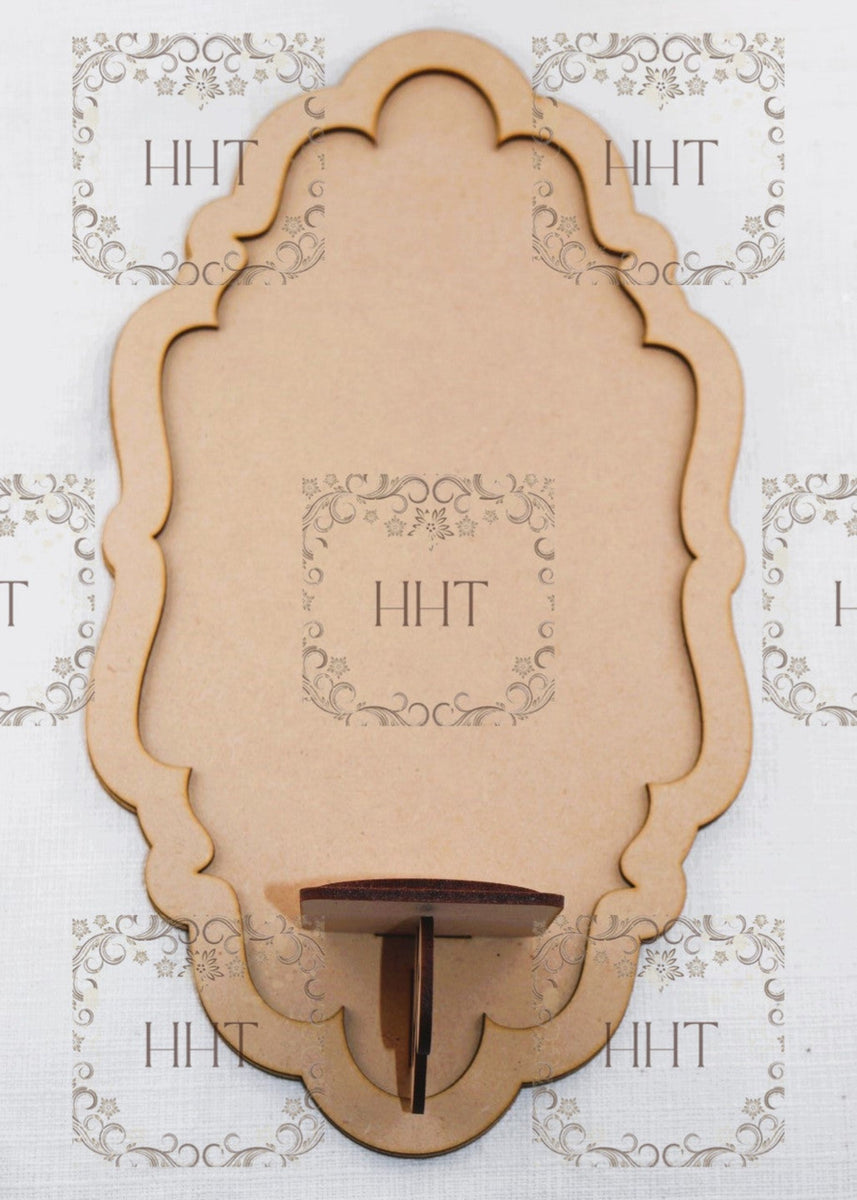 Handcrafted Holiday Traditions MDF Sconce Frame with Candle Holder – My ...