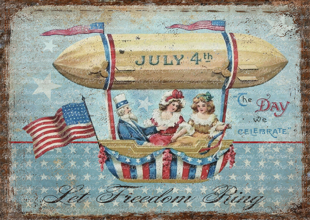 Freedom Rice Paper by Reba Rose Creations