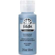 Load image into Gallery viewer, FolkArt acrylic paint bottle in French Blue on a white background