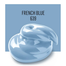 Load image into Gallery viewer, Blue swatch with 'French Blue 639' text on a light blue background