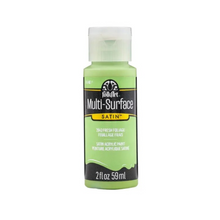 Load image into Gallery viewer, Bottle of FolkArt Multi-Surface Satin paint in Fresh Foliage color on a white background