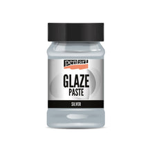 Load image into Gallery viewer, Pentart Glaze paste, 100 mL Silver